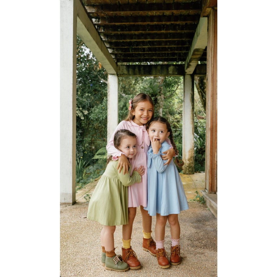 BOHOPANNA Megan Dress 1-10 Tahun Long Dress Fashion Anak Perempuan CBKS