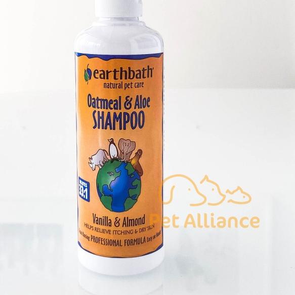 Earthbath Oatmeal & Aloe Shampoo Dog Cat Anjing Kucing REPACK 200ml - Fragrance Free