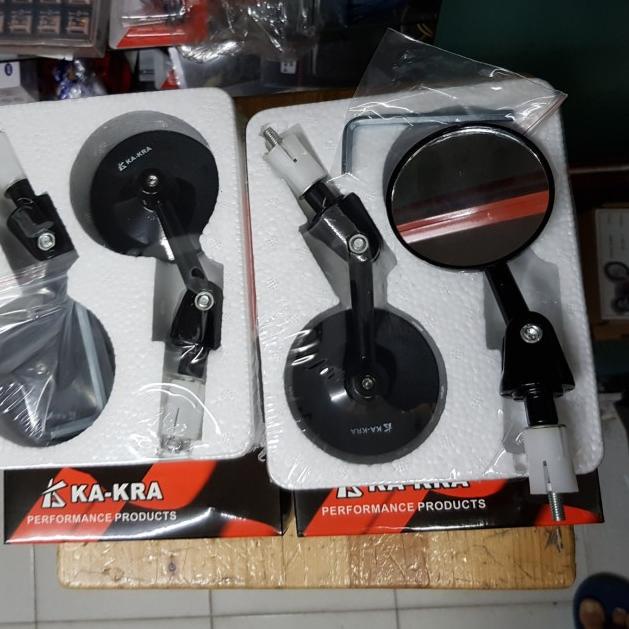 Spion Jalu Lipat Bar End Nmax Aerox PCX Vario Xmax Vesps KaKra - Hitam