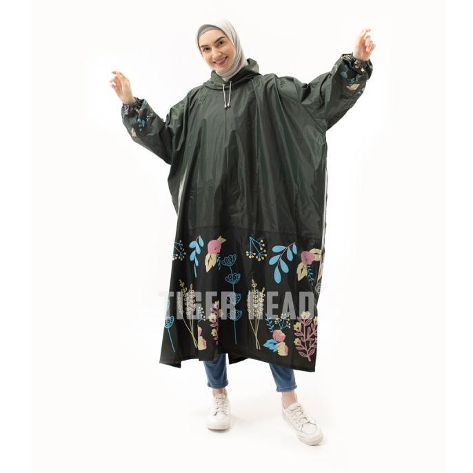Jas Hujan Gamis Nabila Tiger Head - Kode 68343