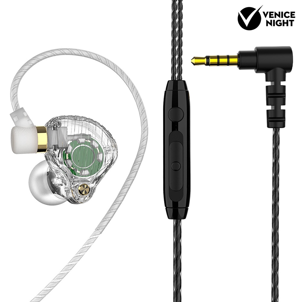 (VNEP) (Berkabel) 1 Set QKZ SK3 Earphone Ringan TPE Universal Earphone untuk Komputer