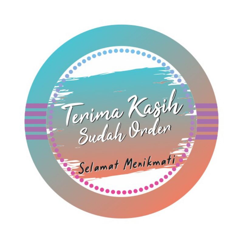 

stiker lebel isi 70pcs ukuran 4cm stiker cromo