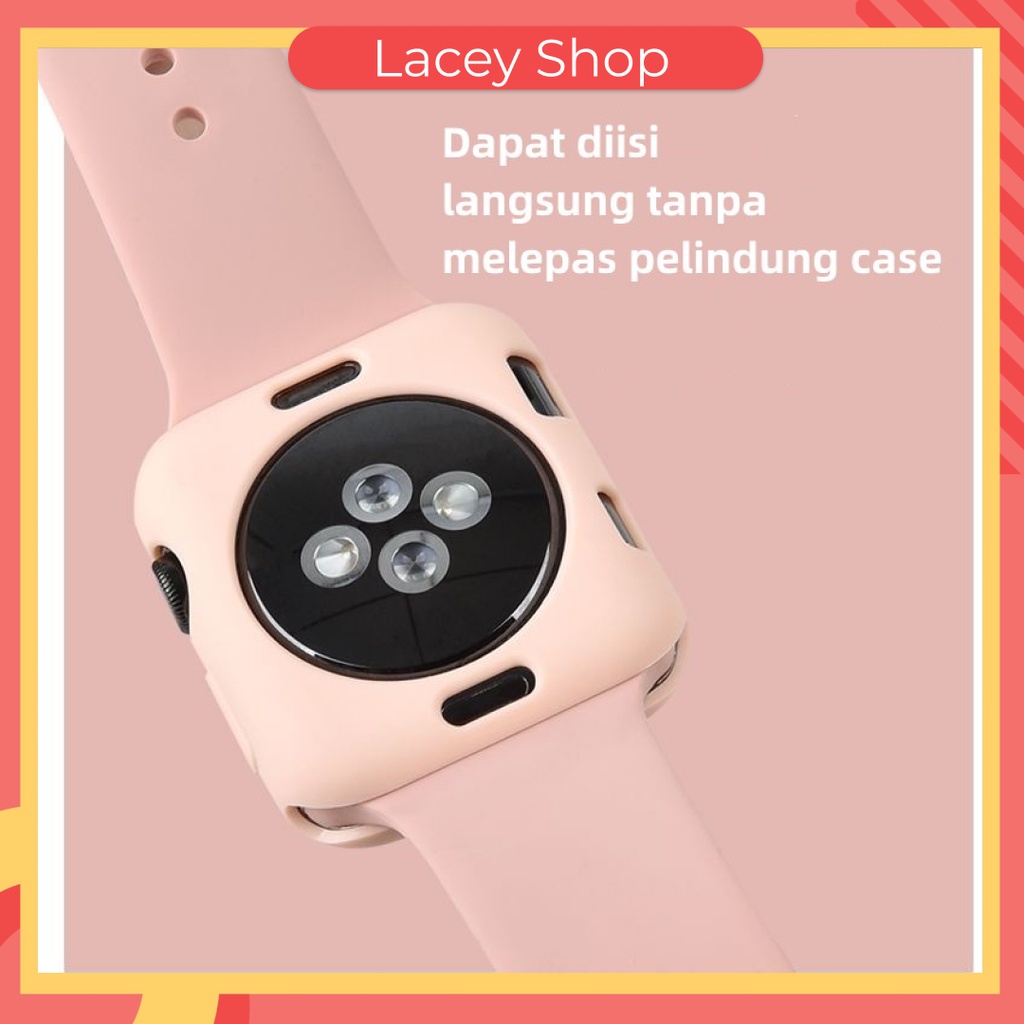 Silikon Pelindung Bumper Lembut Apple Watch iWatch  45mm 44MM 42MM  41MM 40MM 38MM