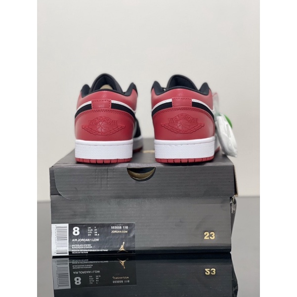 Sepatu Nike Air Jordan 1 Low Bred Toe