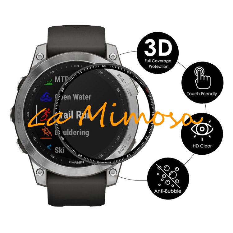 3D Screen Protector Films Clear Garmin Fenix 7 SmartWatch -Not Glass