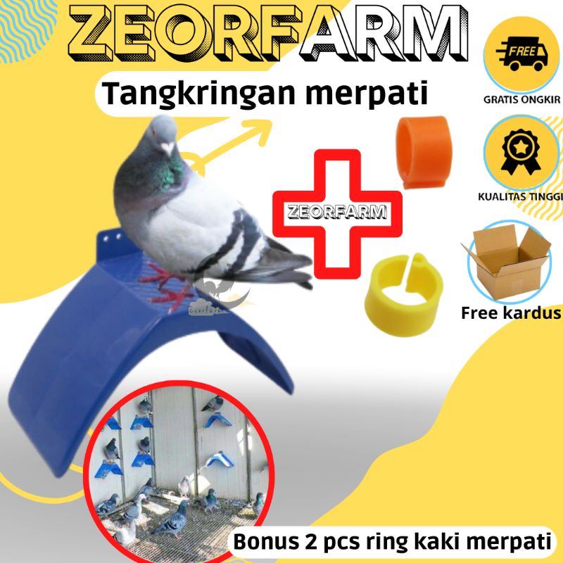 tangkringan burung merpati nyaman dan hemat tempat bonus 2 pcs ring merpati zoerfarm