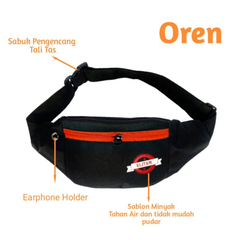 Grosir Tas Waistbag Oval Pria Wanita Tas Slempang Tas Pinggang