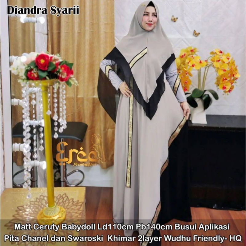✔COD GAMIS 2 WARNA BUSUI TERBARU 2022 DIANDRA SYARI