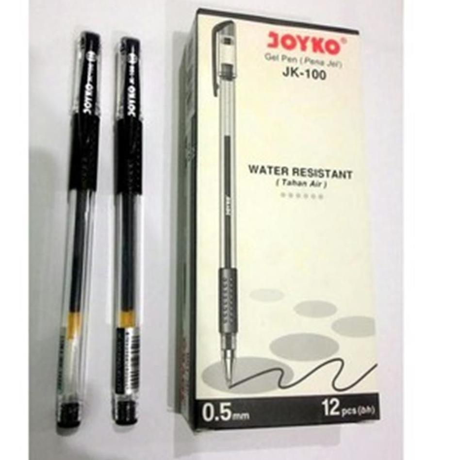

PALING DIMINATI Pen Bolpen Gel JK-100 Joyko ( 12 PCS ) ☆ 863