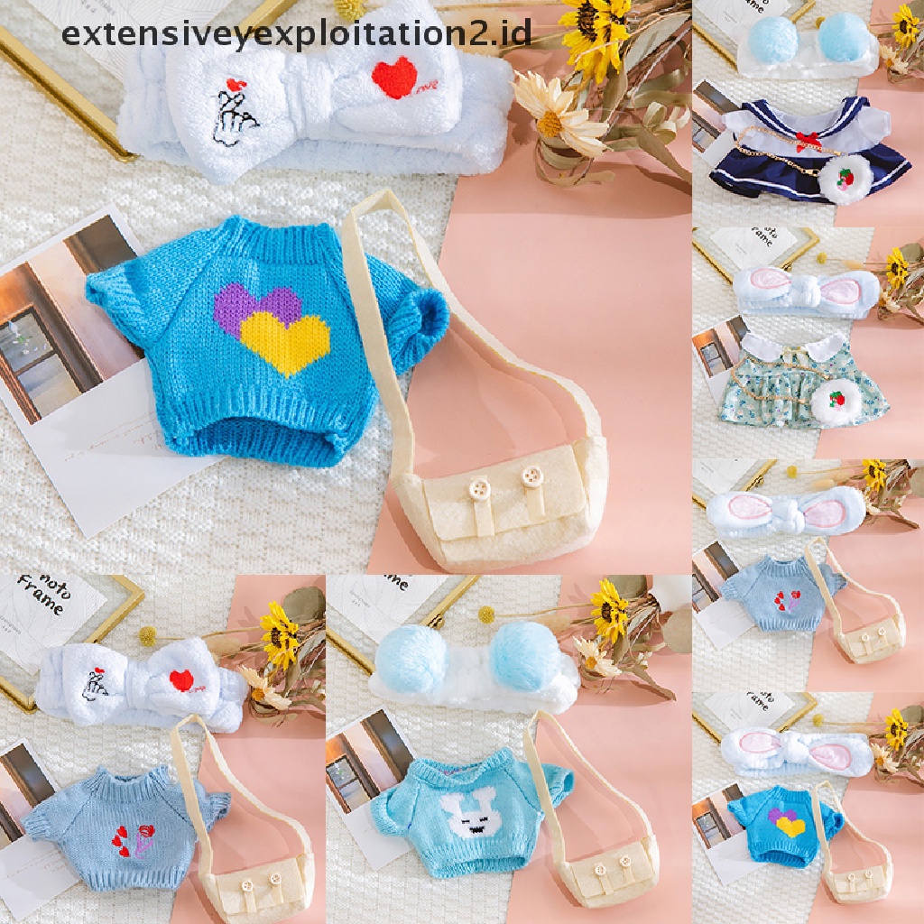 Mainan Pakaian Boneka Bebek Bahan Plush Ukuran 30cm Untuk Aksesoris Rambut