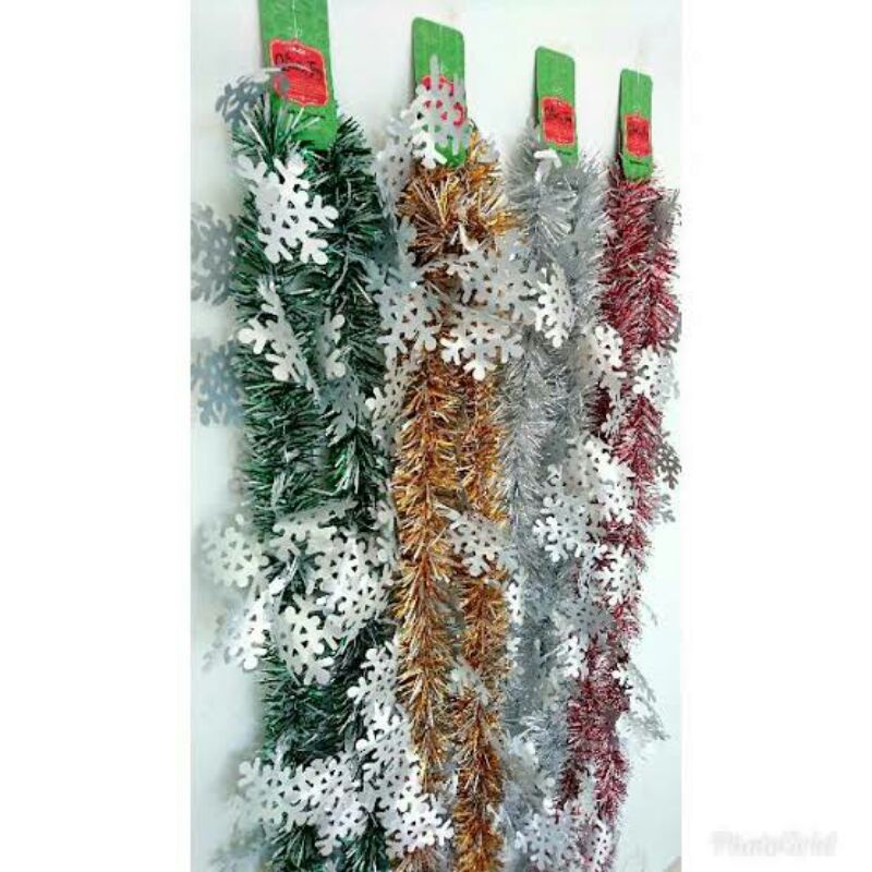 SLINGER NATAL SALJU/TINSEL RUMBAI HIAS NATAL SALJU/SLINGER RUMBAI