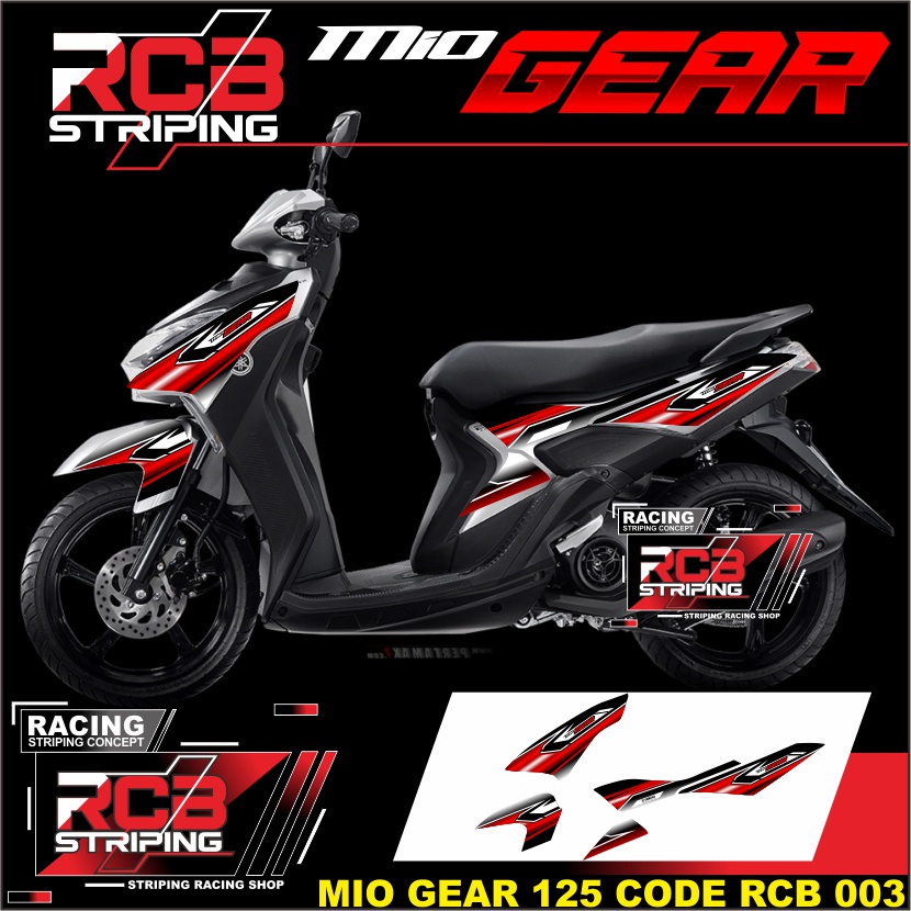Striping STICKER mio gear 125  STICKER Stiker Yamaha Mio Gear 125 - Striping  Mio Gear 125 . RCB 003