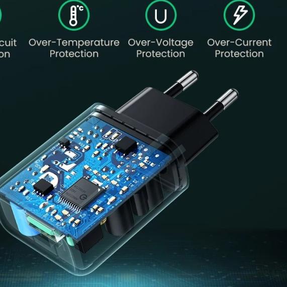 UGREEN Quick Charger 3.0 USB 18W Fast Charger With Micro USB Cable
