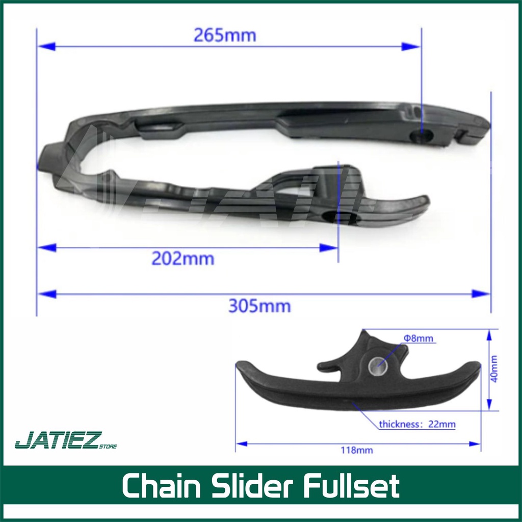 CHAIN Guide Slider Kit KTM - Karet Tensioner Rantai Roda Set KTM Husqvarna