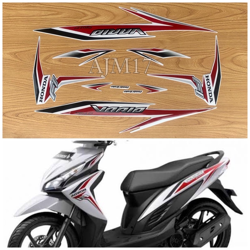 STIKER STRIPING VARIO 110 LED 2015 2016 PUTIH GRANDE WHITE