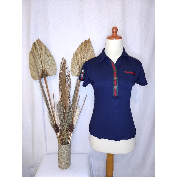 Preloved Kaos Polo Wanita Navy