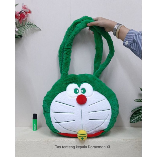 Tas Tenteng Jinjing Kepala Cinnamonroll Kuromi Hellokitty Melody Doraemon Ukuran XL Kartun Sanrio Bahan Lembut