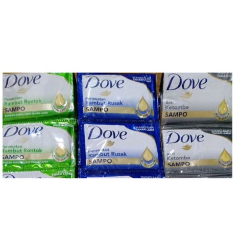 SHAMPOO DOVE 1 RENCENG ISI 12 PCS