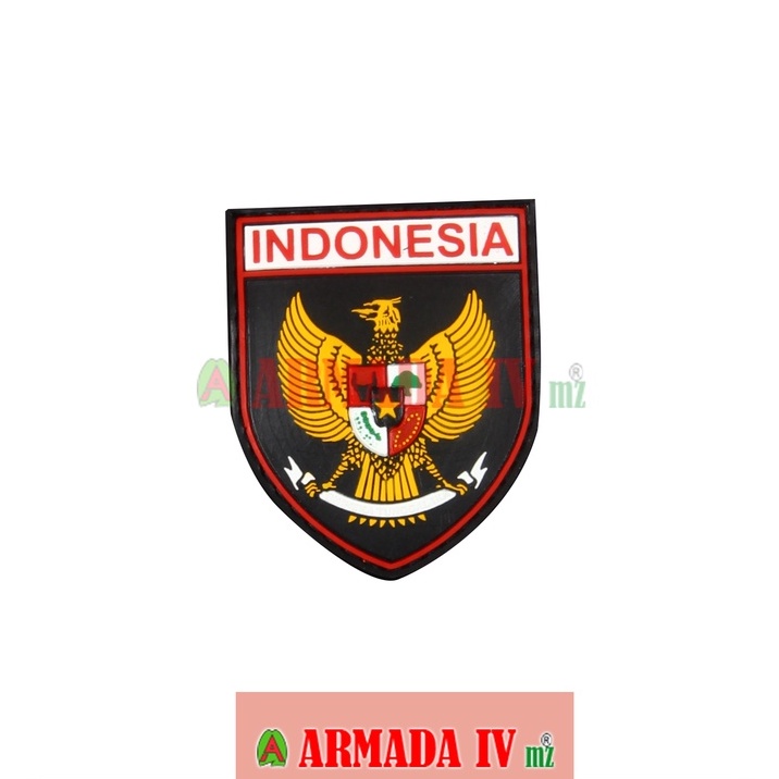 Patch Rubber Velcro GARUDA Indonesia Perisai