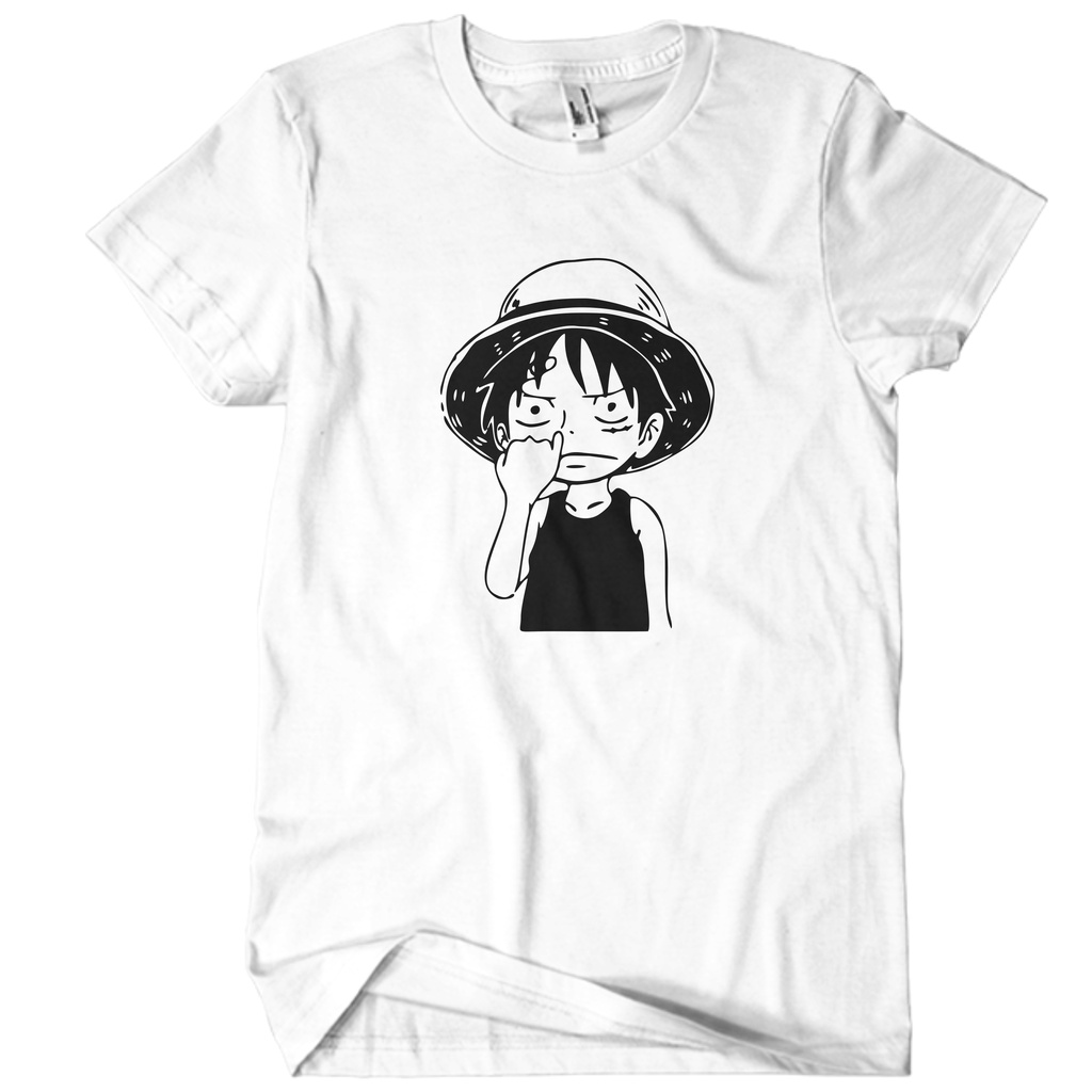 Kaos Anime One Piece luffy ngupil