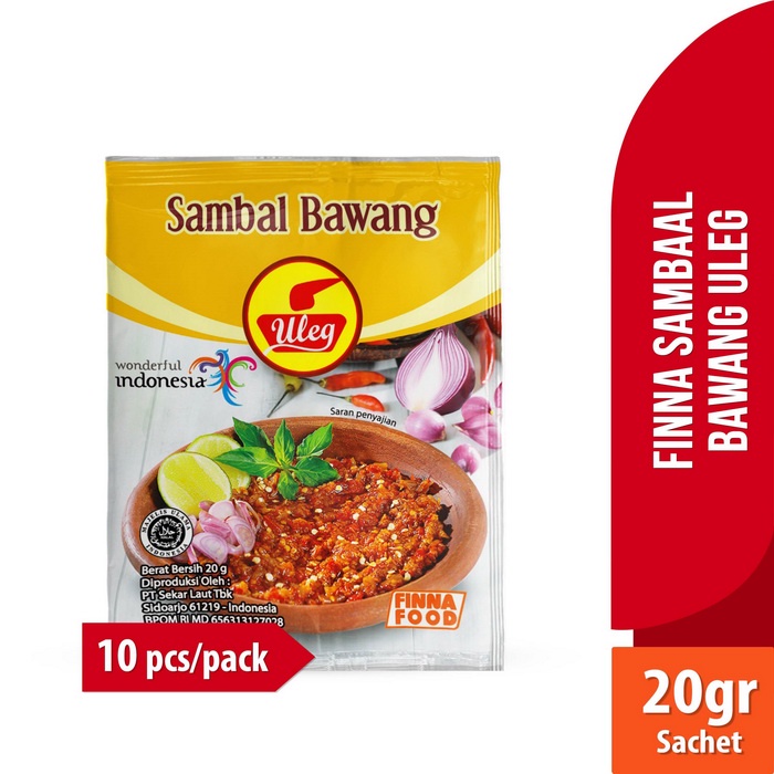 

Uleg Sambal Bawang Sachet 20gr Finna