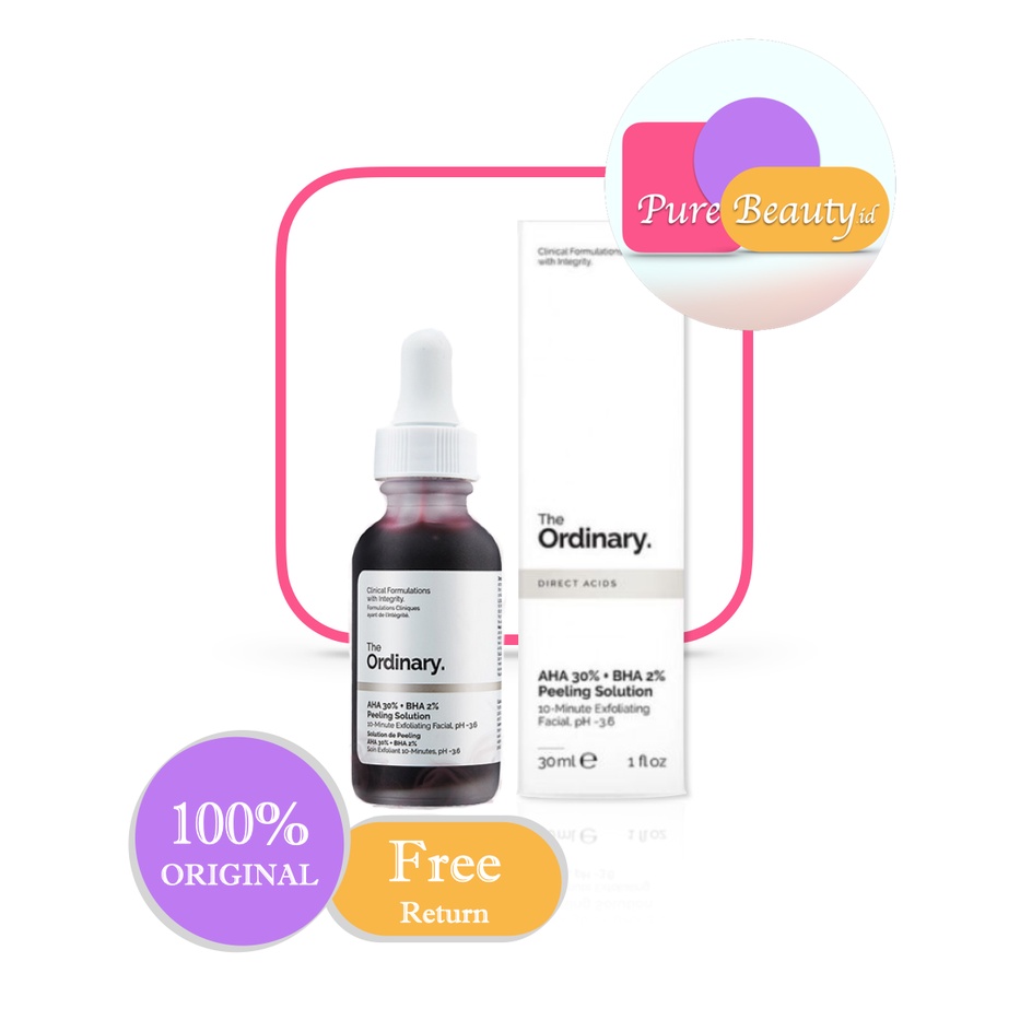 THE ORDINARY AHA 30% + BHA 2% Peeling Solution Serum Wajah Cerah Exfoliating ❤ 100% Original ❤