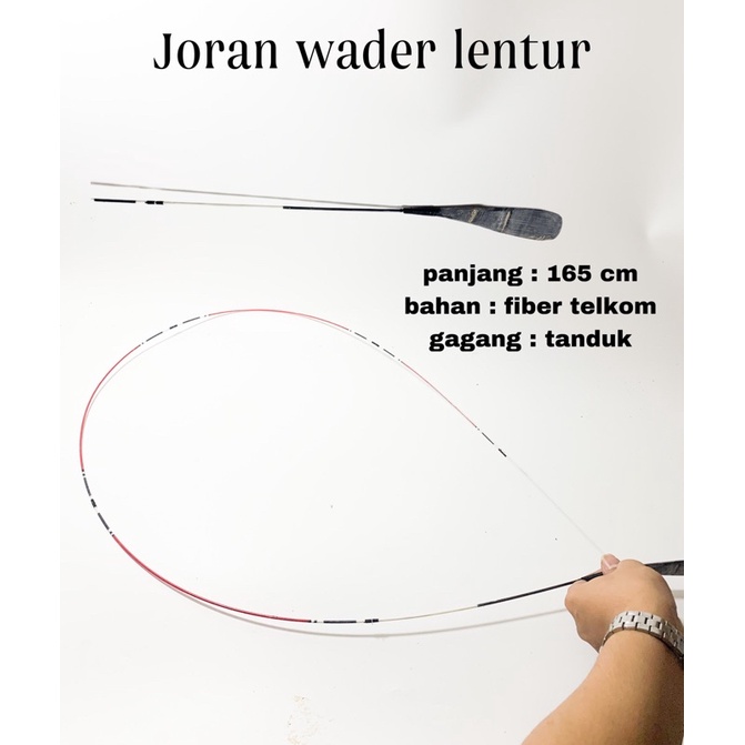 Joran telkom wader lentur 165 cm sudah pakai kolongan / marit