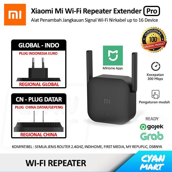 Penguat Sinyal WiFi Xiaomi Mi WiFi Range Extender Pro Booster Original