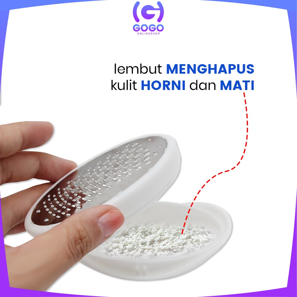 GOGO-C645 Ped Egg Penghalus Tumit Kaki Portabel Alat Pedicure / Gosok Pembersih Kapalan Kulit Mati / Alat Penghilang Kulit Kasar Telapak Kaki