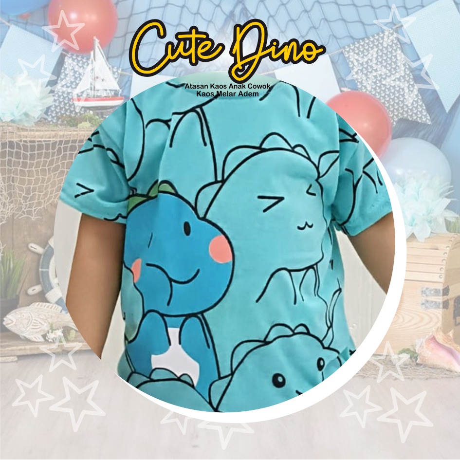 Atasan Kaos Anak Laki-Laki Cute Dino CKids