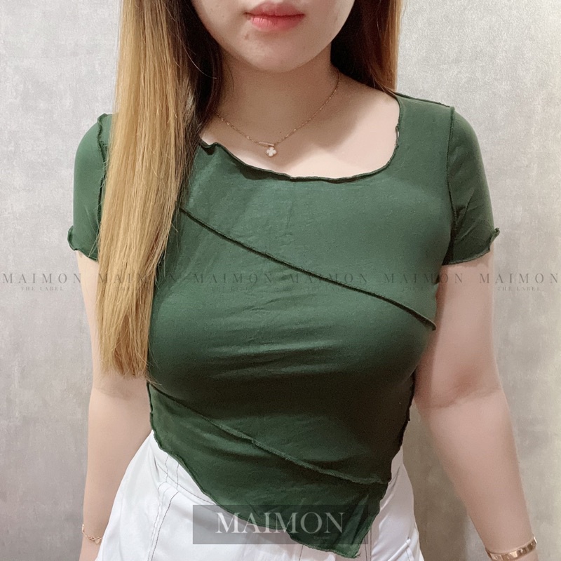 Basic Neci Asymmetric Top | Atasan Wanita Korean Fashion | Maimon Grosir