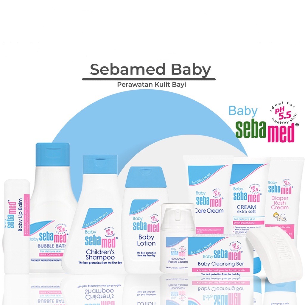 SEBAMED MURAH BABY CLEANSING BAR / CREAM / BUBBLE BATH DIAPER RASH / KRIM SABUN BATANG / LIP BALM BAYI ANAK 100GR