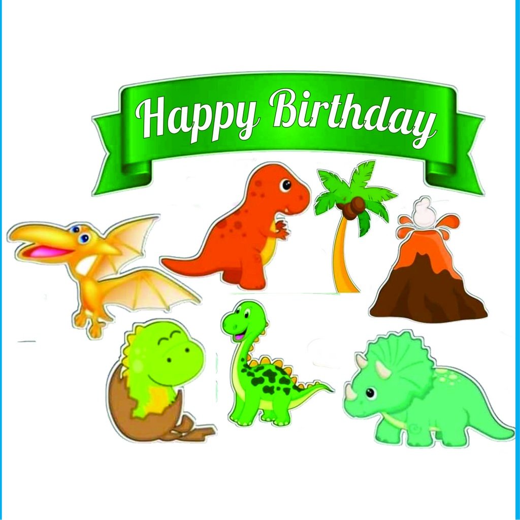 

CETAK TOPPER CAKE ULANG TAHUN / HIASAN KUE DINO LABELLE JAYA