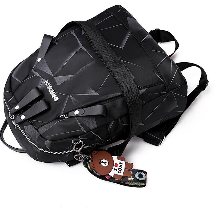 R29B TAS RANSEL WANITA KOREA IMPORT ANTI AIR HITAM BACKPACK SEKOLAH KULIAH KERJA BESAR BATAM ORI SMA