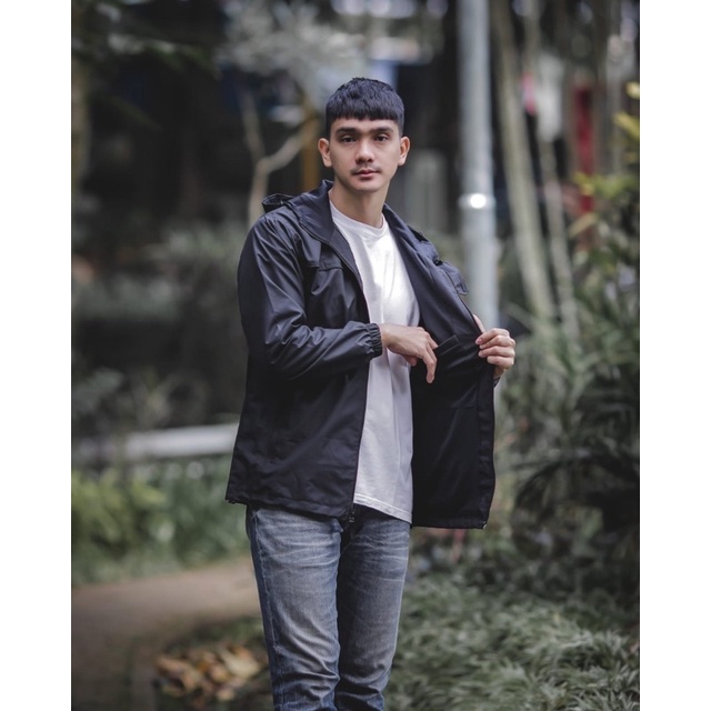 Jaket Outdoor The Bojiel Nasa Black Jaket Parasut Jaket Pria Jaket Outdoor