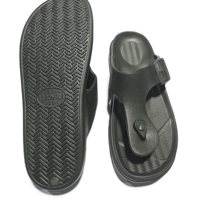 jelly sandal pria jepit luofu sandal cowok japit karet import E6195BM