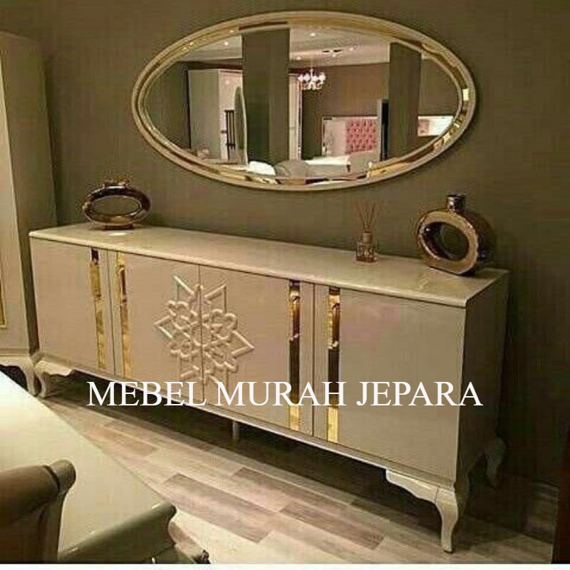 MEBEL BUFET PAJANGAN MEWAH - BUFET TV MINIMALIS ELEGANT MEWAH - RAK TV MODERN MURAH