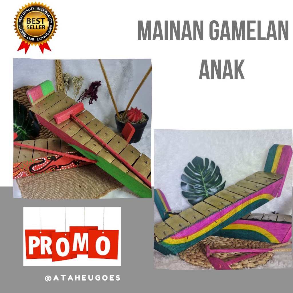 ❄️ READY STOK ❄️ Mainan Gamelan Anak Motif || Mainan Gamelan Motif Random || Gamelan anak