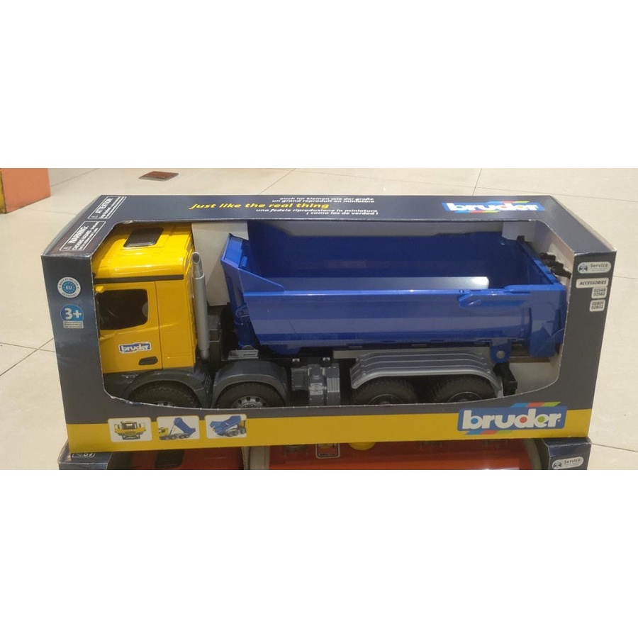 Sale Mainan: Bruder Mercedes-Benz Arocs Halfpipe dump truck Blue Ori