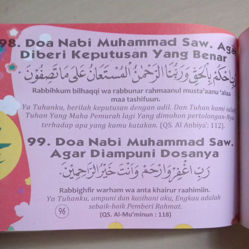 Buku 99 Doa Pilihan Anak Muslim Bergambar / sandrojaya