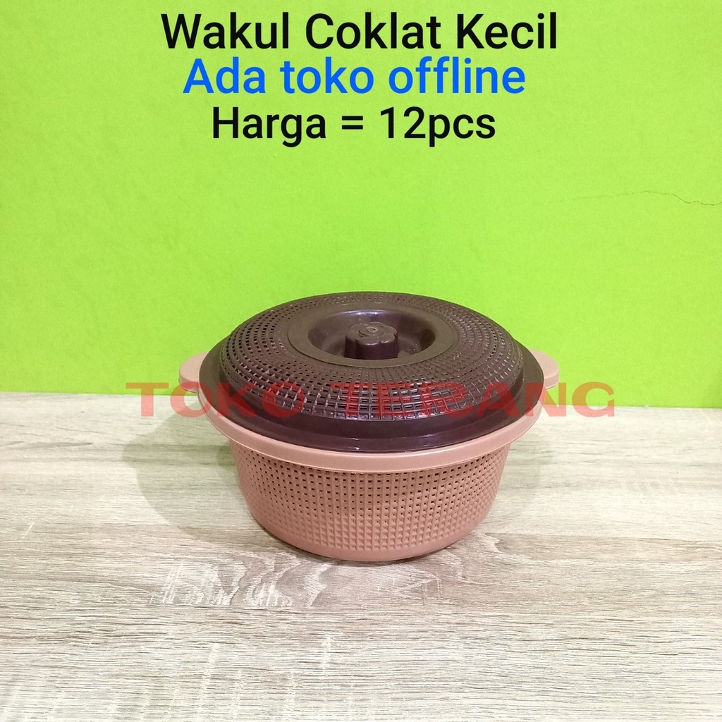 Jual Pcs Wakul Coklat Tutup Kecil Bakul Nasi Wakul Coklat