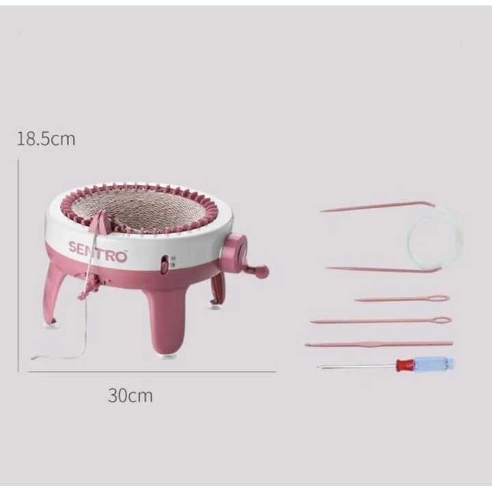Alat Merajut Otomatis Sentro / Knitting Weaving Machine / Smart Weaver for Kids