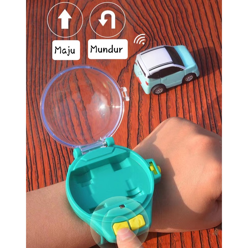 [JUALSEMUA18](350)Mainan Mobil Remote Mini Jam Tangan / Jam Tangan Mobil Remote / Mini Remote Car Watch