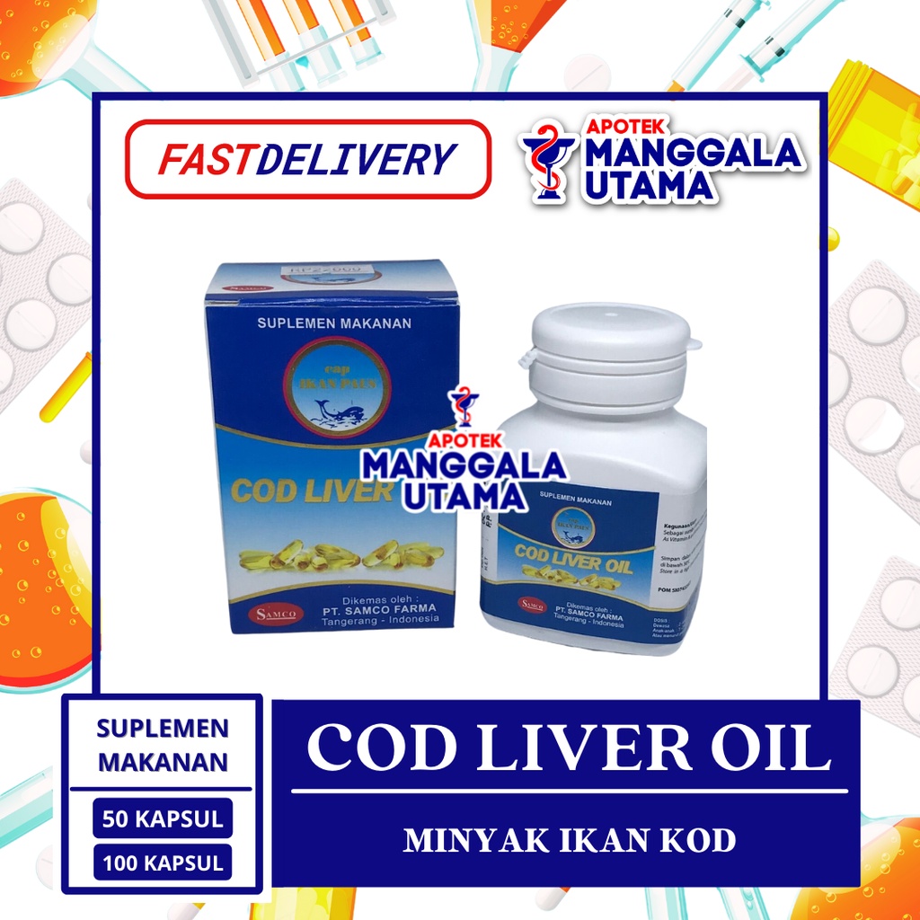 Jual Cod Liver Oil Isi 100 Kapsul Shopee Indonesia