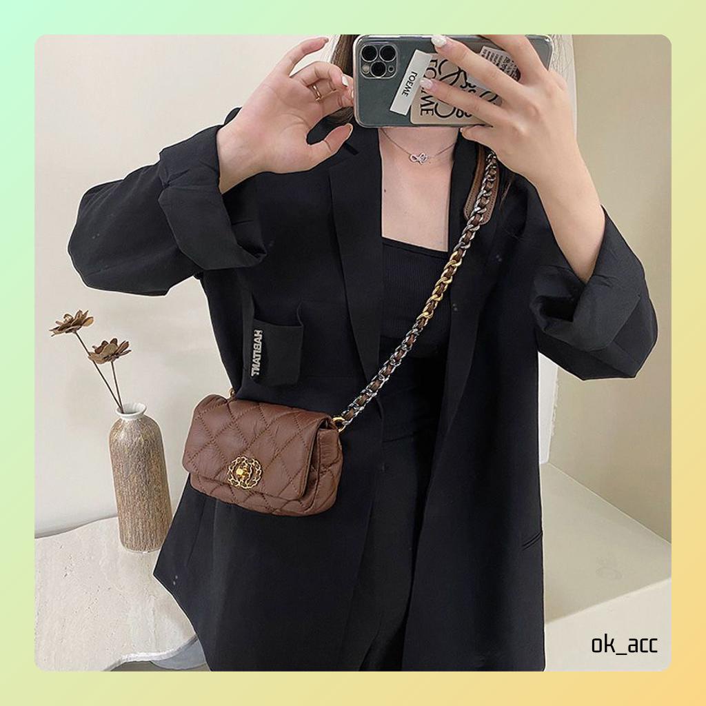 BARU Tas Tangan selempang bahu elegan FT43 wanita 18 x 11 x 5 cm