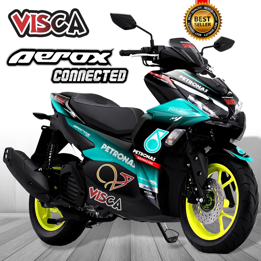 Decal Aerox 155 Connected 2021 2022 Full Body Stiker Aerox 155 Connected 2021 2022 Keren Striping Ae