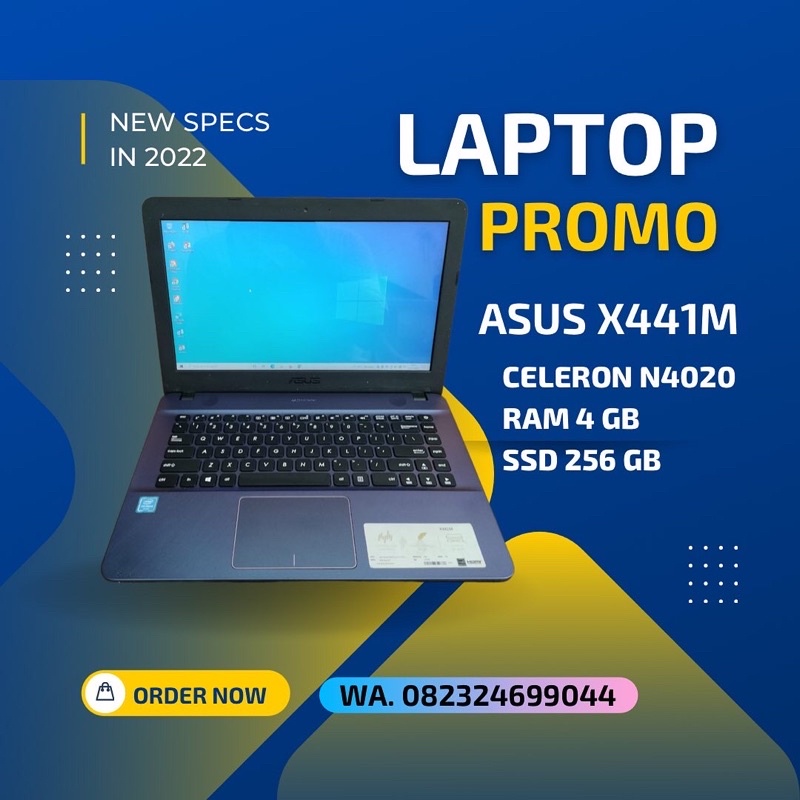 laptop second asus X441M mulus like new