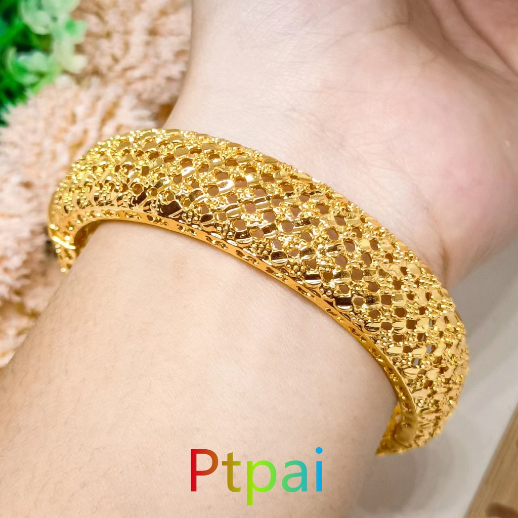 Gelang Keroncong Gold xuping perhiasan lapis Emas 24k bangle