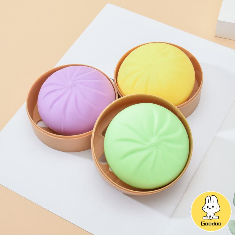 Mainan squishy stress ball pao Mainan bakpao palsu Dimsum bakpao mooncake hakau siomay mantau -Doo