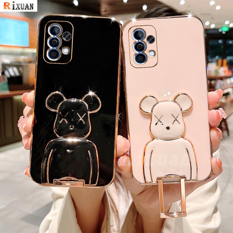 Casing Silikon Samsung A32 4G A22 A11 A10 A10S A20 A20s A30 A51 A71 A72 A53 J7 Pro Motif Beruang Rixuan